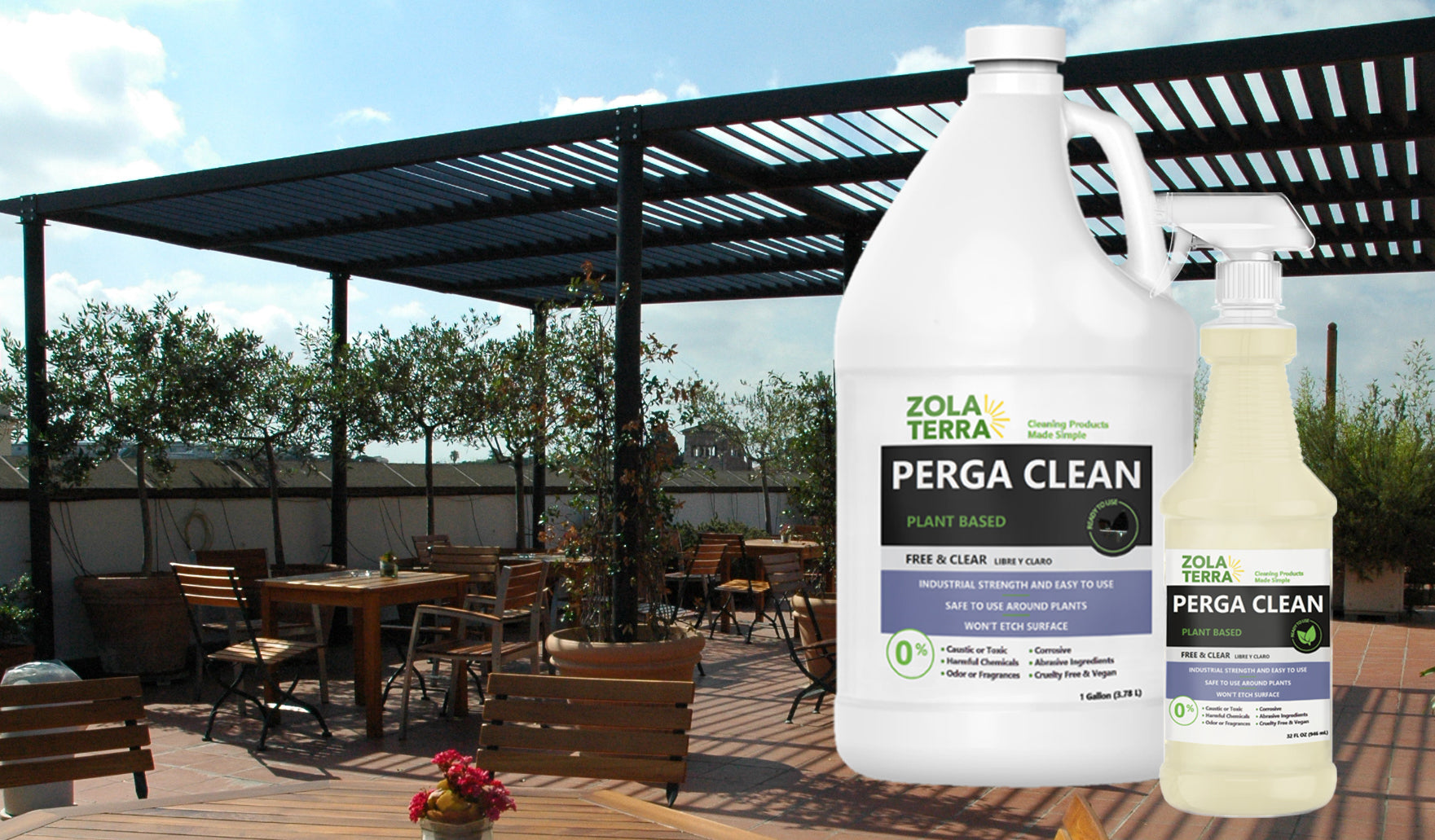Pergola Cleaning Solutions — ZolaTerra