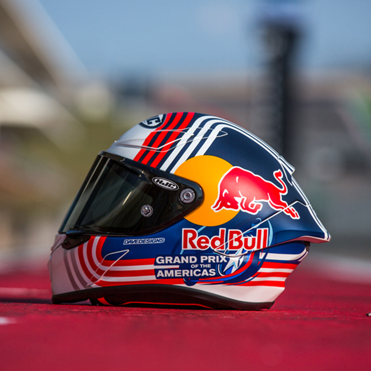 HJC RPHA 1N Red Bull Austin GP Sportsbike Racing Motorcycle