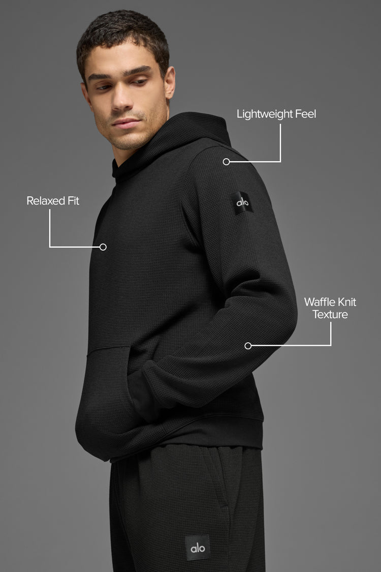Waffle Lounge Hoodie - Black | ALO
