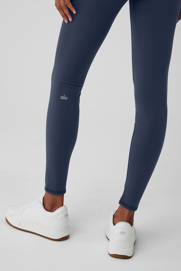 Airbrush Winter Warm High-Waist Nocturne Legging - Navy | ALO