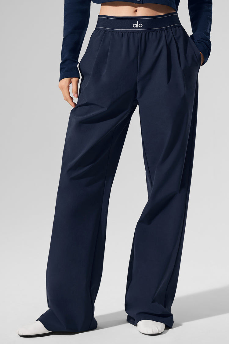 Suit Up Trouser (Long) - Navy | ALO