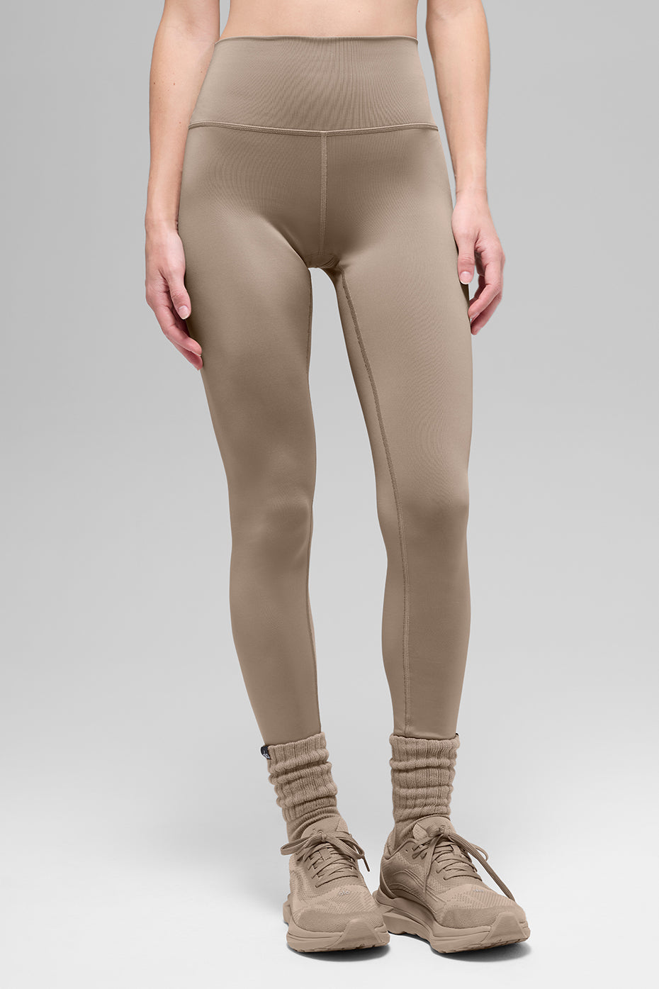 Airlift High-Waist 7/8 Line Up Legging - Gravel | ALO