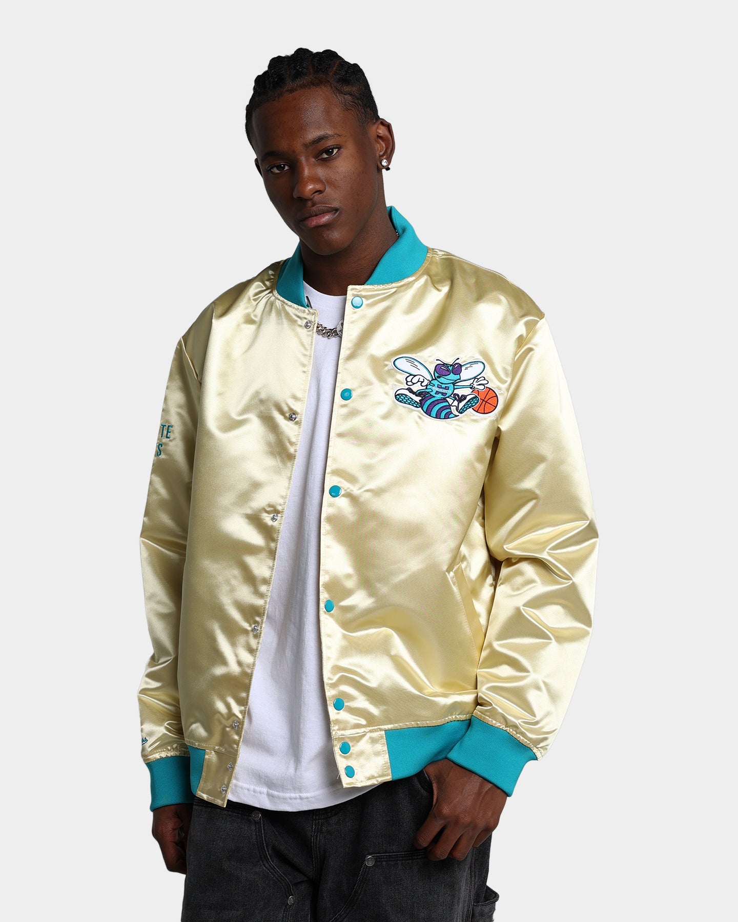 Mitchell & Ness Los Angeles Lakers Heavyweight Satin Jacket Purple