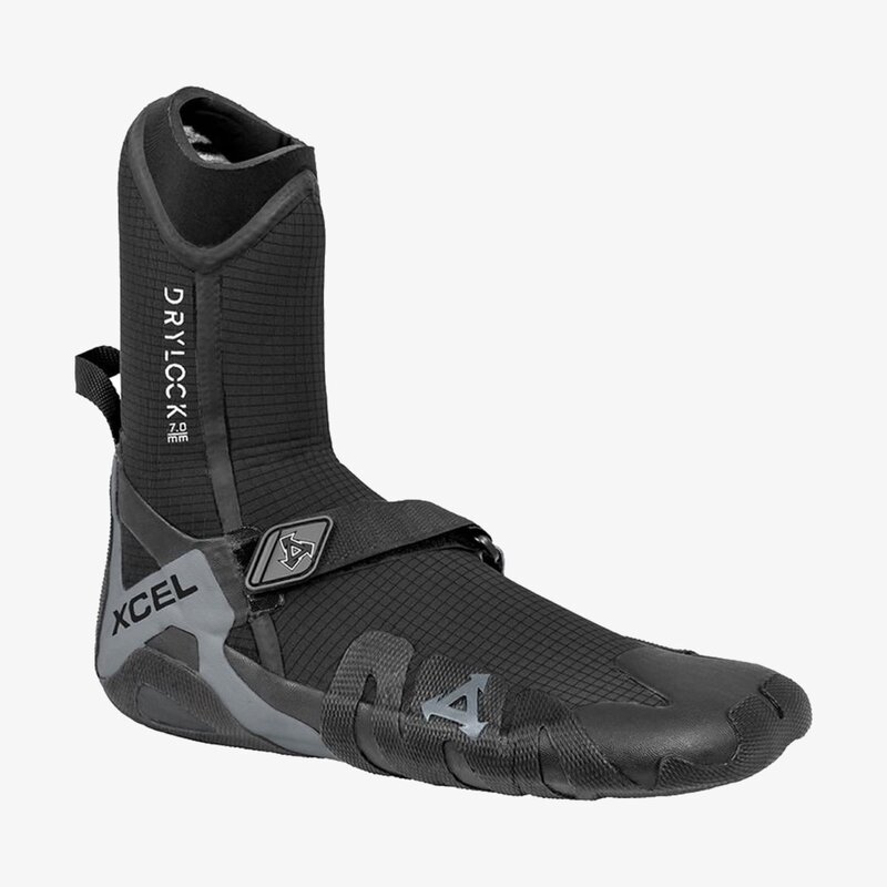 XCEL Drylock Round Toe Boot 7mm Black - Surfari