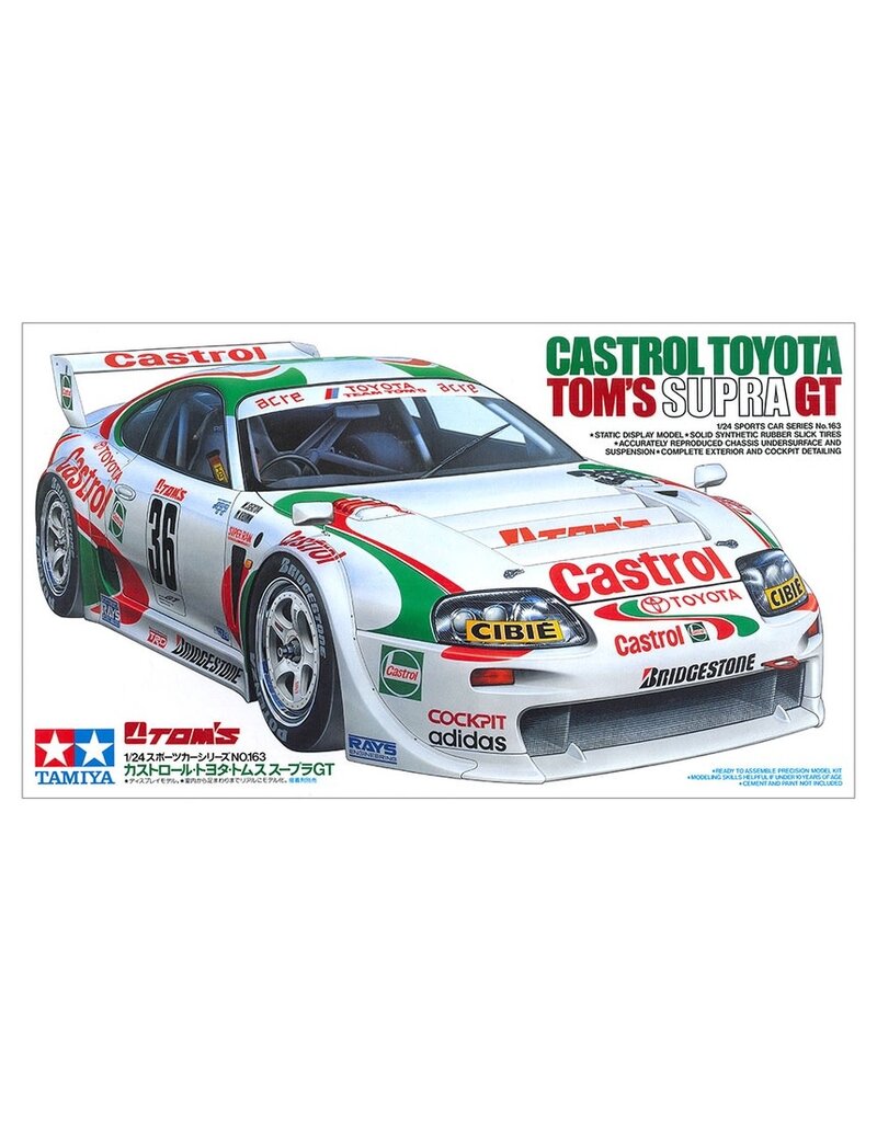 TAM24163 1/24 CASTROL TOYOTA TOMS SUPRA GT - My Tobbies - Toys