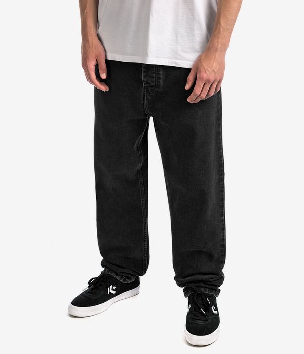 Shop Carhartt WIP Newel Pant Maitland Jeans (black stone washed