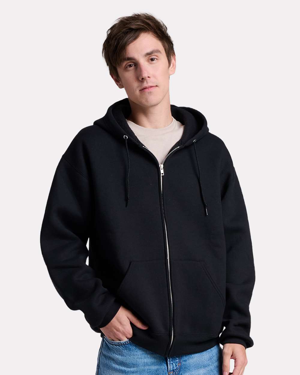JERZEES Z12MR - Unisex Rugged Full-Zip Hooded Sweatshirt