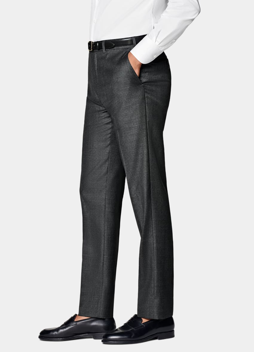 スーツ BEVAN UP wide dark gray slacks スーツ BEVAN UP wide dark