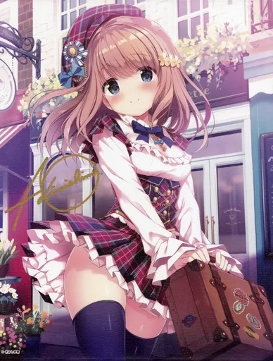 きみしま青 直筆サイン入りF6キャンパスアート 03咲希 F6キャンバス