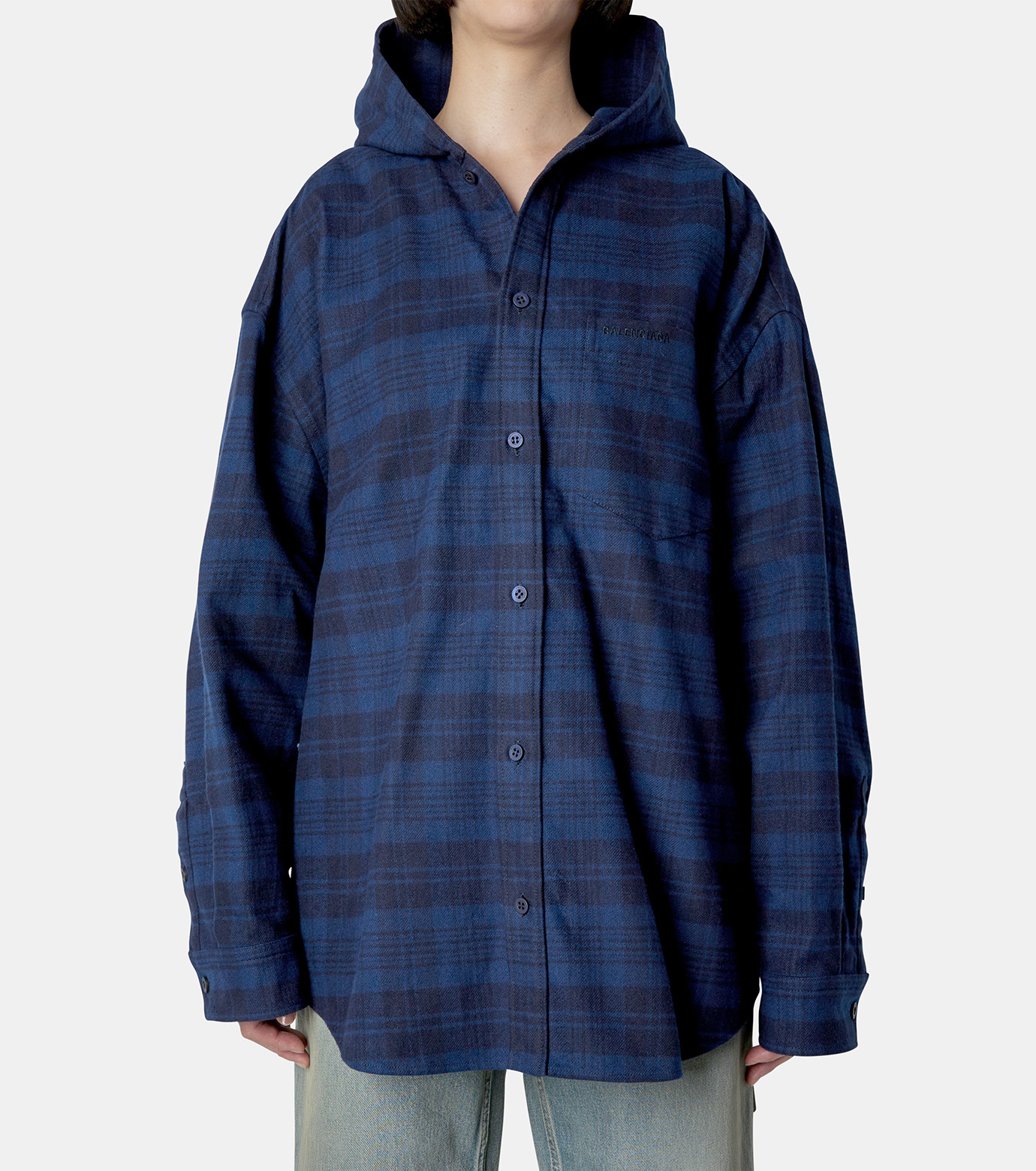 バレンシアガ - BALENCIAGA | Check Flannel Hooded | RESTIR リステア