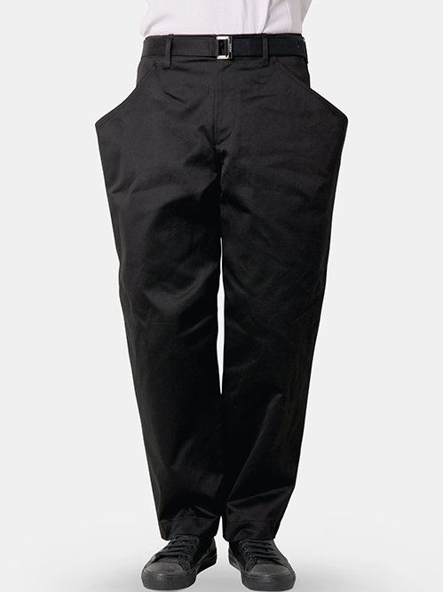 サカイ - sacai | Cotton Chino Pants-Black-3の通販 | RESTIR リステア