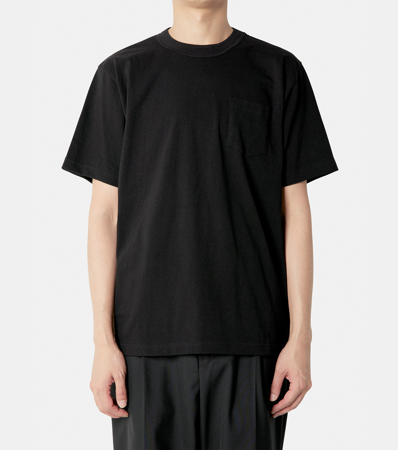 サカイ - sacai | Side Zip Cotton T-Shirt-Black-2の通販 | RESTIR