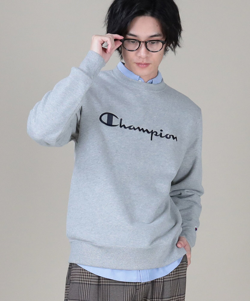 COACH グレー クルーネック トレーナー クルーネックスウェット(S