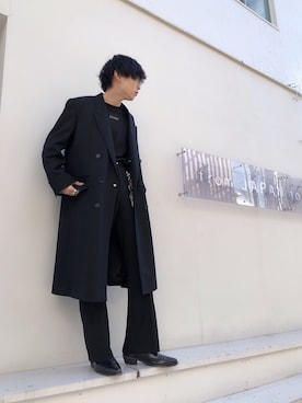 JOHN LAWRENCE SULLIVANのチェスターコートを使った人気ファッション