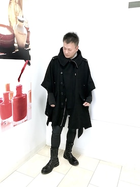 DIESEL BLACK GOLDのポンチョを使った人気ファッションコーディネート