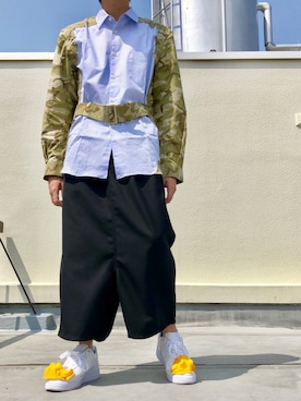 COMME des GARCONS SHIRTのアイテムを使った「サルエルパンツ」の人気