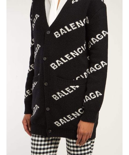 BALENCIAGA（バレンシアガ）の「Balenciaga - Logo Jacquard Cardigan