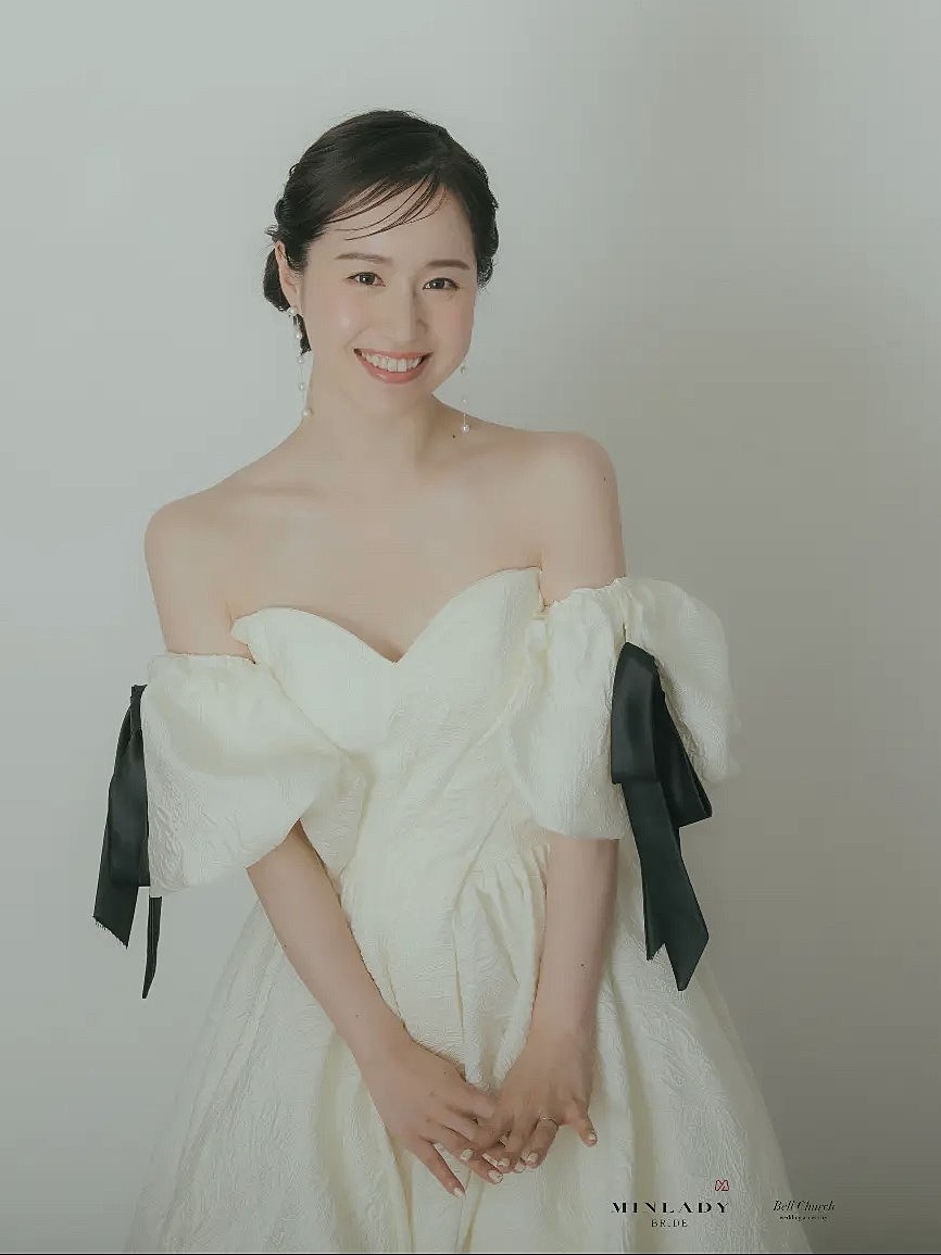 レンタル】ジャガード オフショルダー ウェディングドレス 結婚式