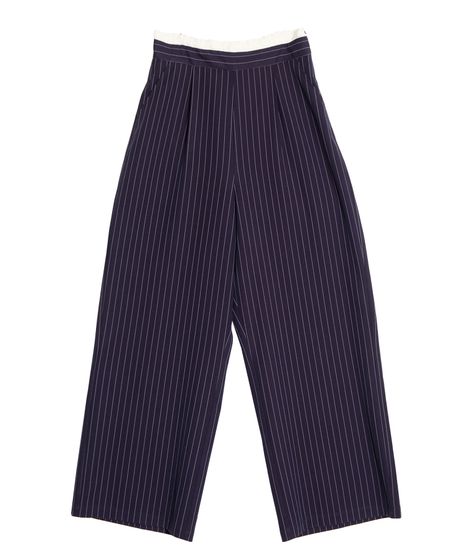 ダブルウエストストライプパンツ[商品：PN25SS-043] - PUNYUS Online