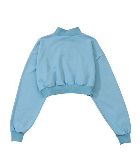 PプリントハーフZIPクロップドスウェット[商品：PN23AW-042-1