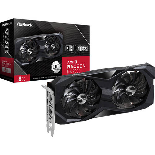 ASRock アスロック Radeon RX 7600 Challenger 8GB OC RX7600 CL 8GO