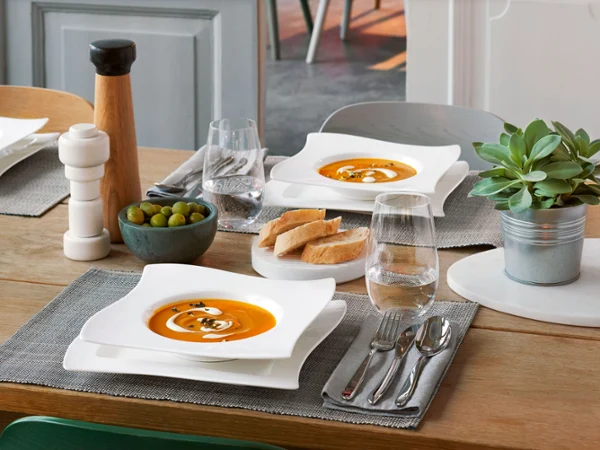 Villeroy & Boch NewWave - white porcelain with harmonious asymmetry
