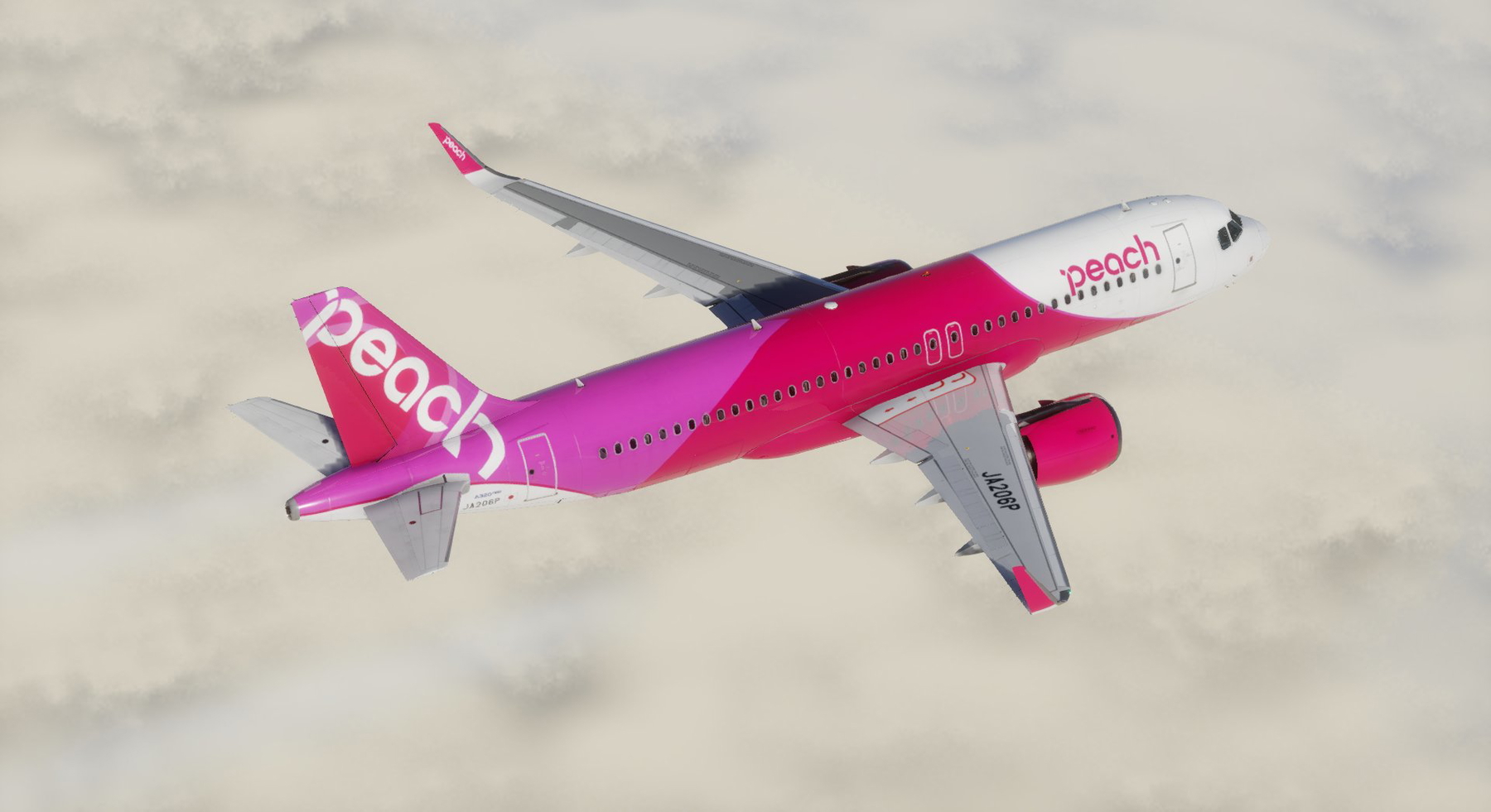 航空機・ヘリコプター J-Fox Peach A320Neo JA206P 航空機