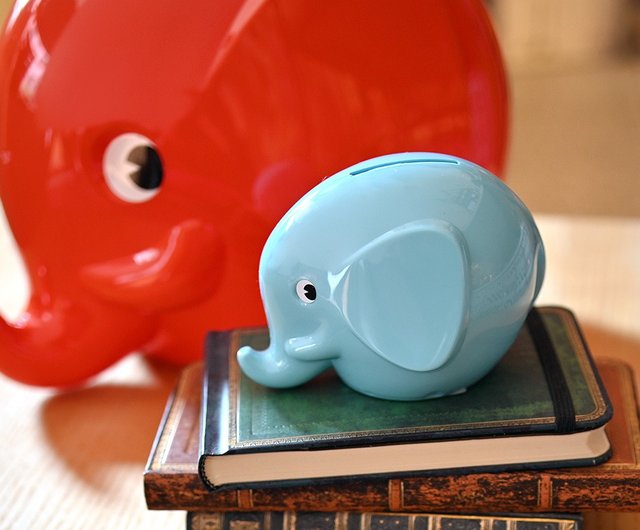 台湾 北欧ゾウの貯金箱 小 Norsu Palaset フィンランドの貯金箱 - Pinkoi