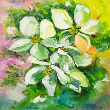 ロシア 花のオリジナル水彩画の花束 花の静物画 手工水彩画 原创水彩画