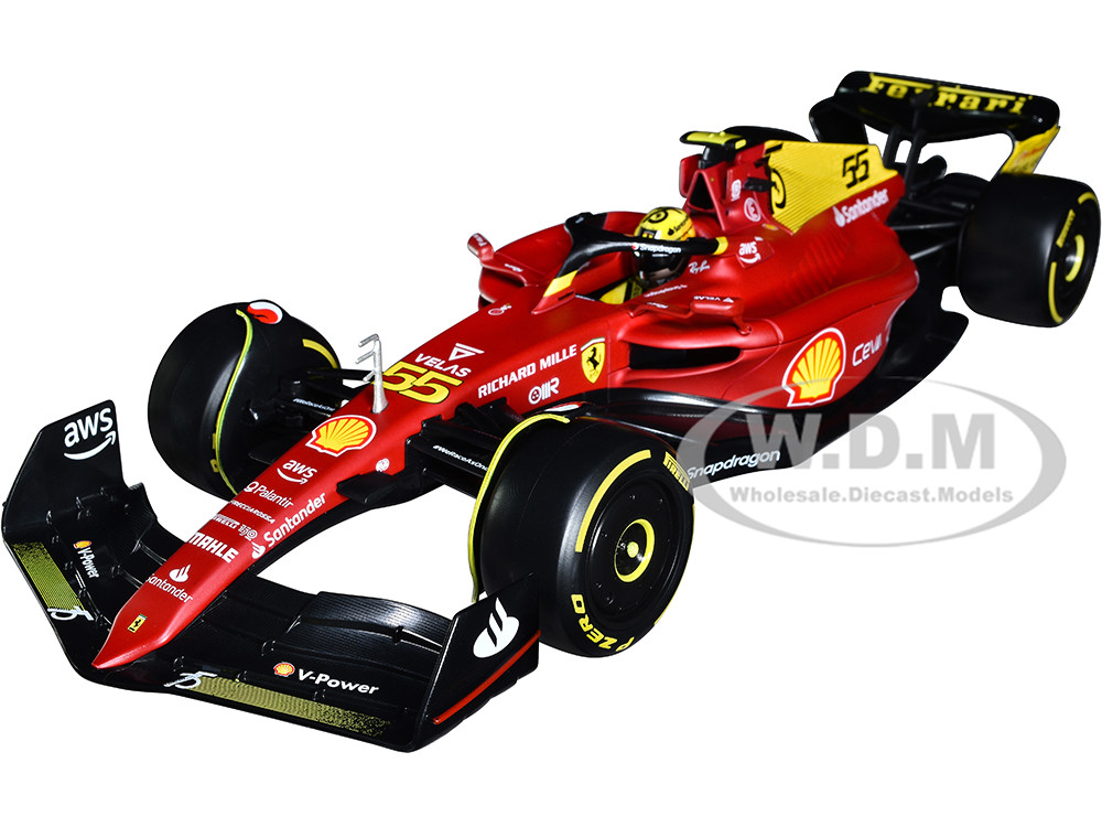 Ferrari F1 75 55 Carlos Sainz Giallo Modena Formula One F1 Italian