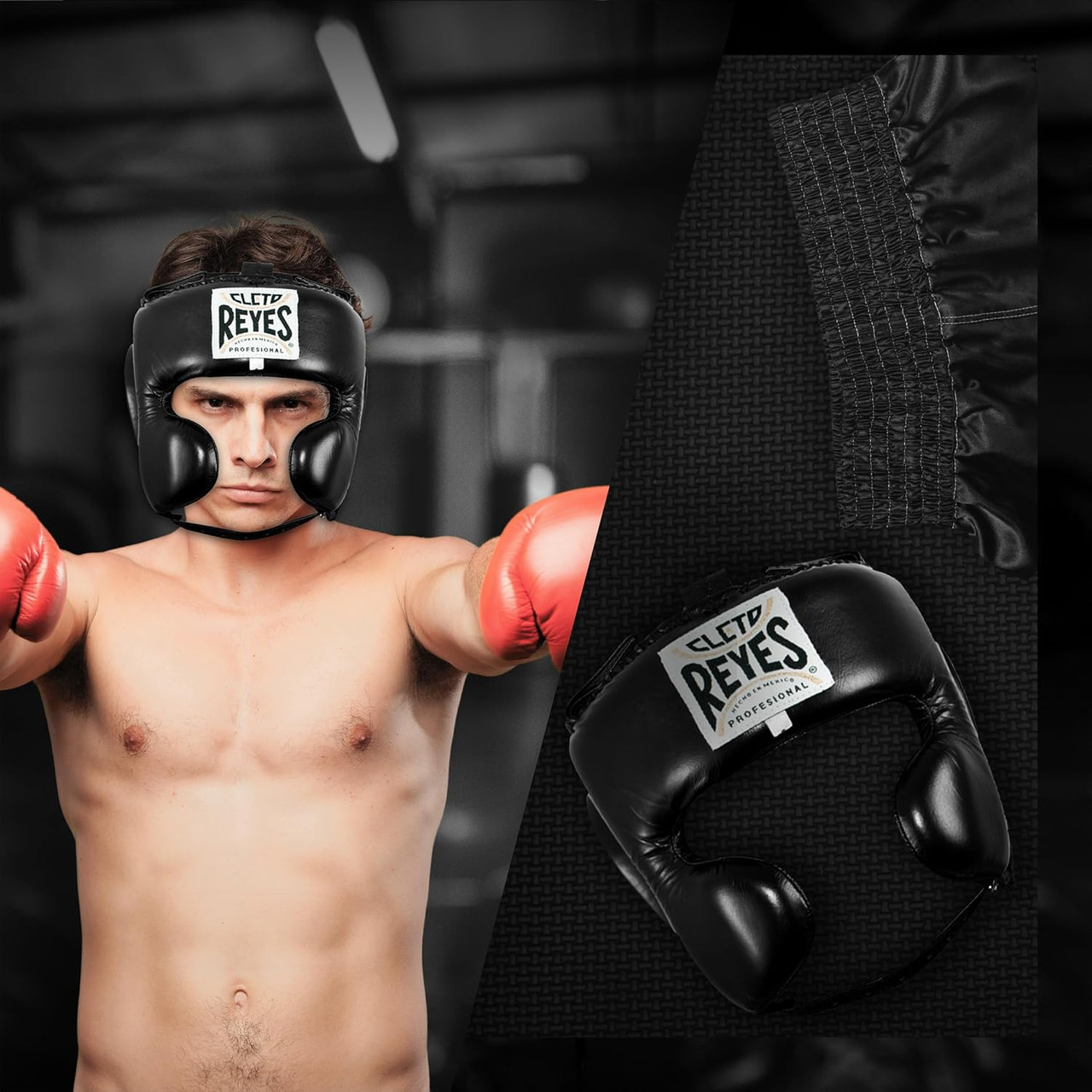 Cleto Reyes Cheek Protection Headgear Black | Pro Fight Shop