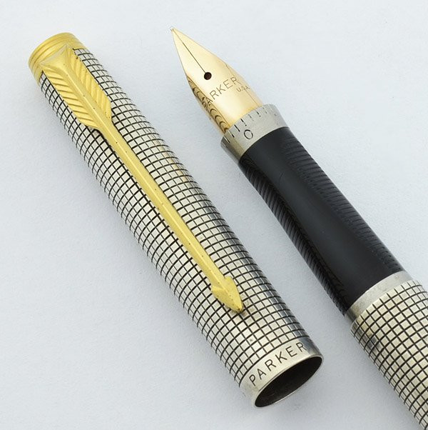 Parker 75 Sterling Fountain Pen - Rare First Year, Flat Tassie