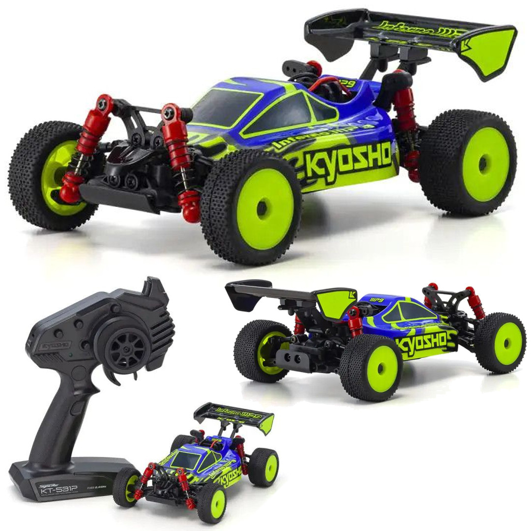 Kyosho 32093BLY 1/24 MINI-Z Buggy Ready Set INFERNO MP9 TKI Blue