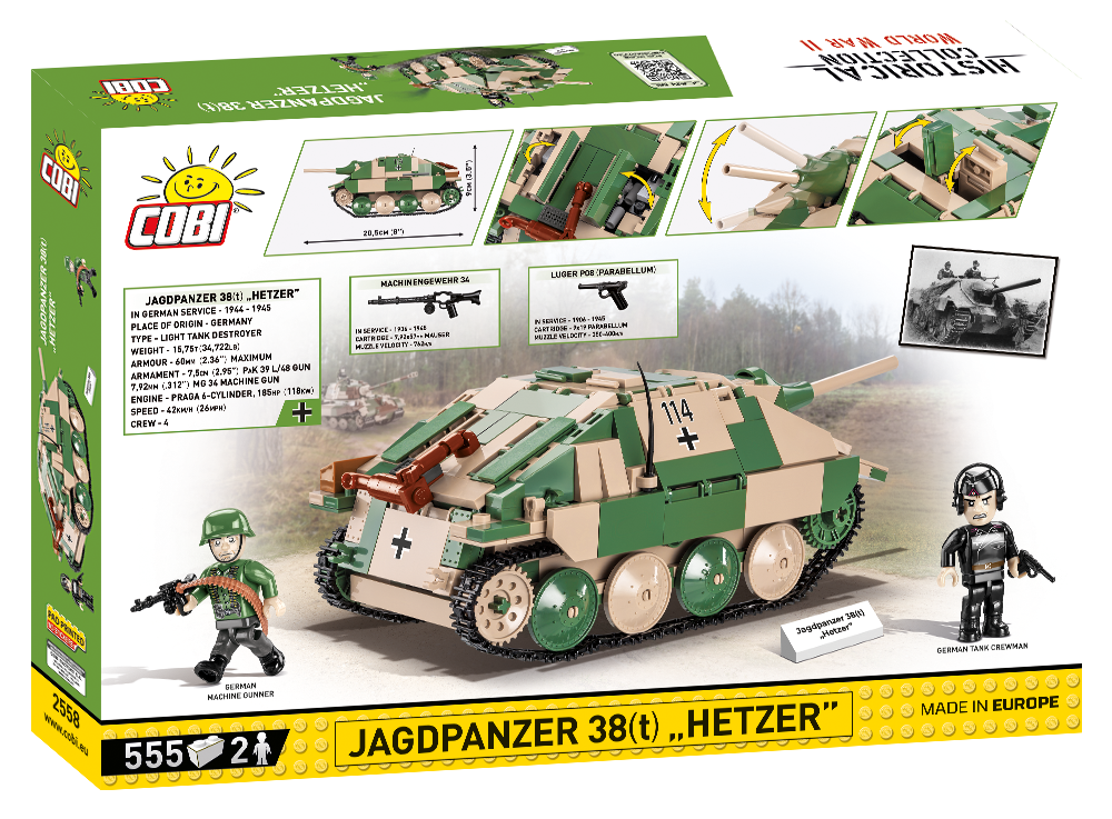 COBI JagdPanzer 38(t) Hetzer: Set #2558