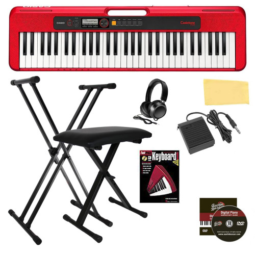 Casio CT-S200 Casiotone 61-Key Keyboard - Black w/ Adjustable Stand