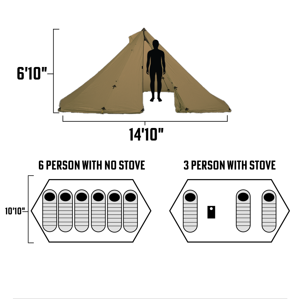 Redcliff 6p Pyramid Tent | Seek Outside