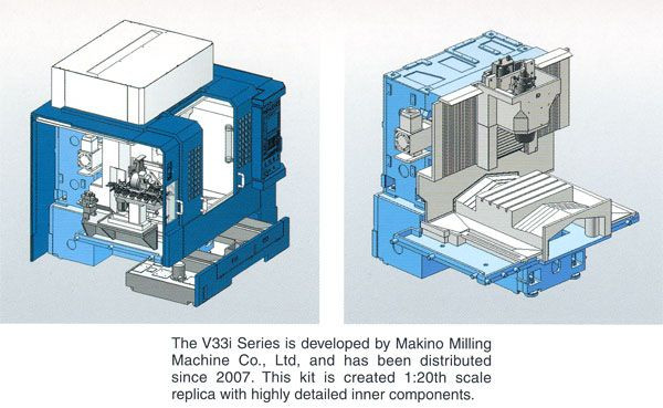 1/20 Vertical Machining Center Makino V33i Plastic Model