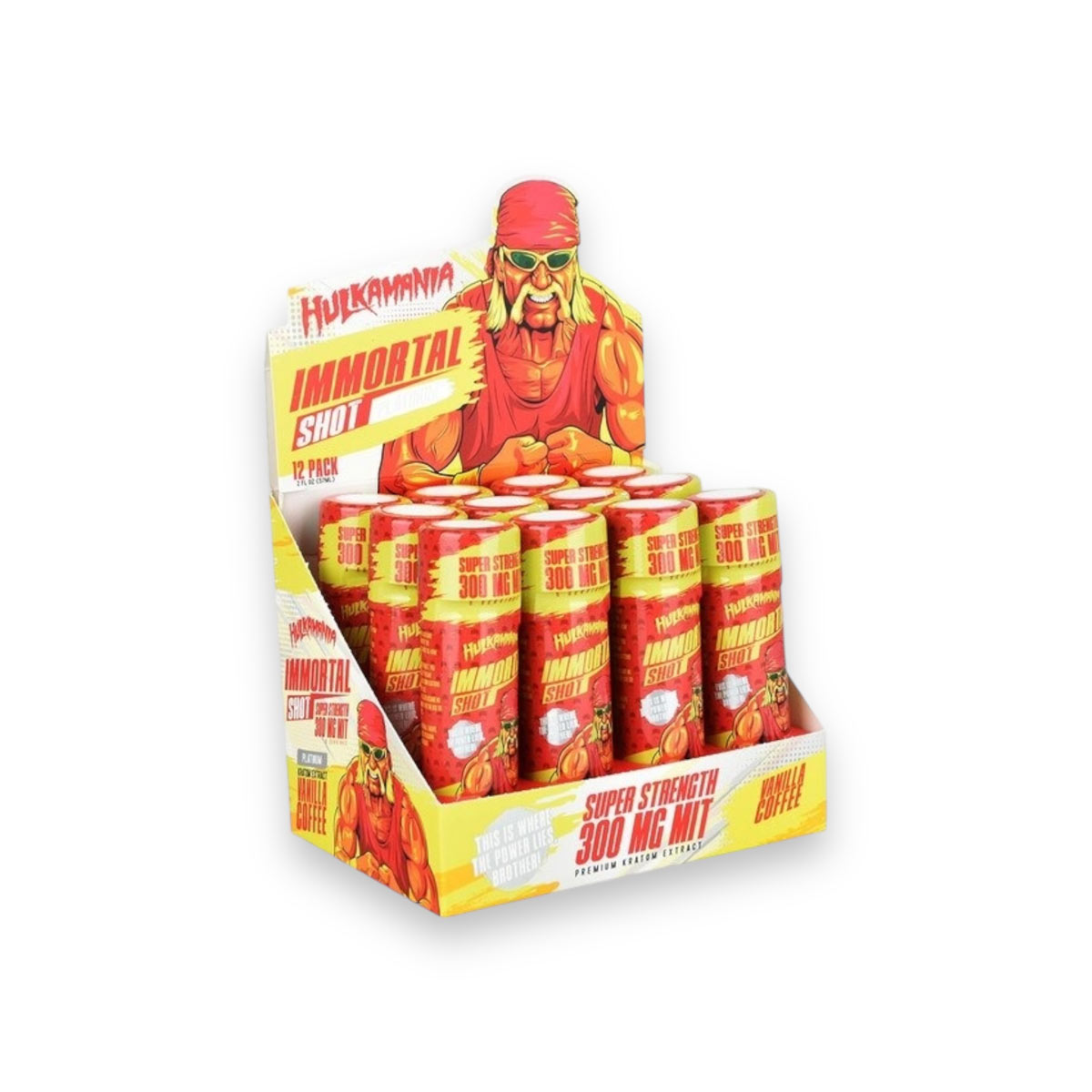 Hulkamania Immortal Shot Platinum Kratom Extract Shot Vanilla