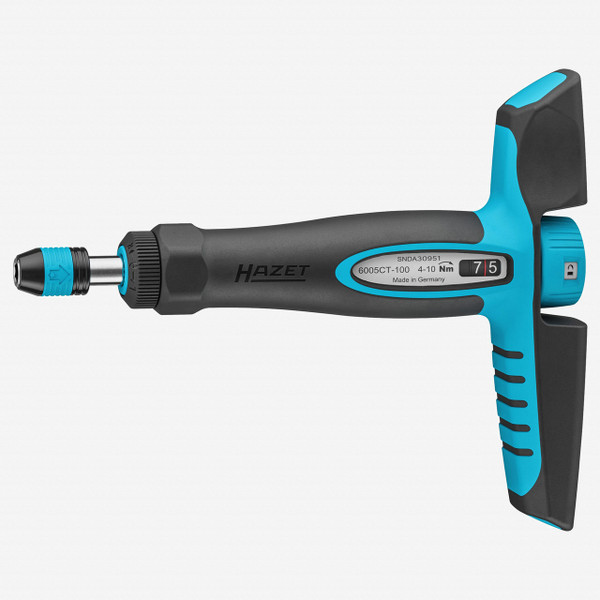 Hazet 6005CT-60 Ratcheting Torque T-Handle Screwdriver, 1/4