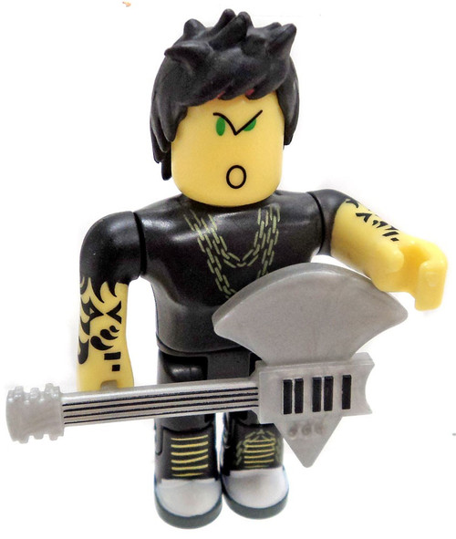 Roblox Punk Rocker with Axe Guitar 3 Minifigure Loose Jazwares