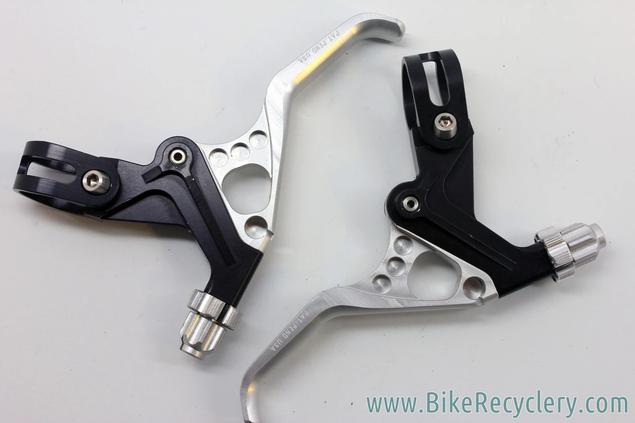 NOS 1990's Altek Sharktooth BL-25 Brake Levers: Black / Silver