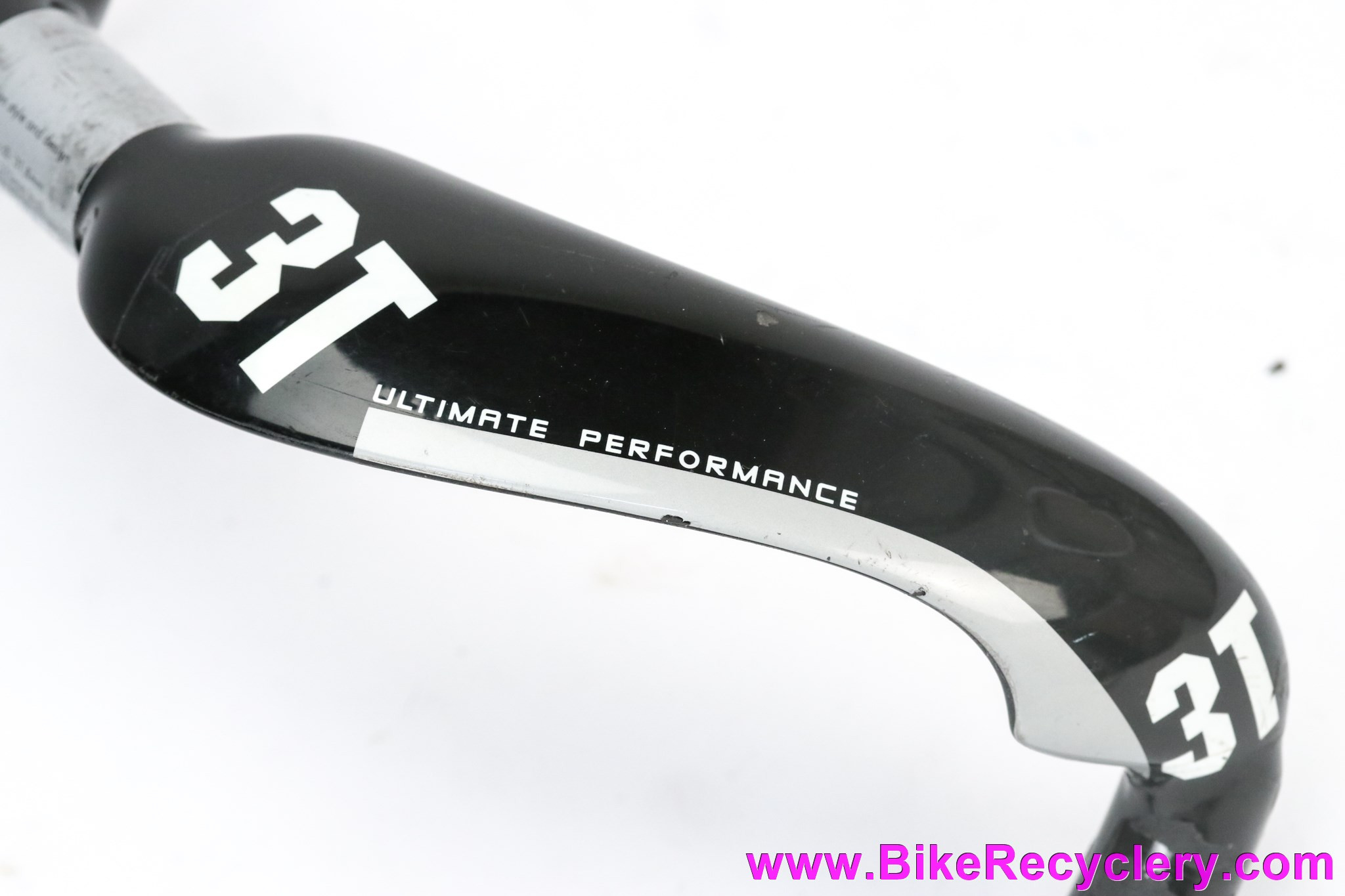 3T Scatto LTD Track Sprinter Handlebars: Carbon - 37cm - Black