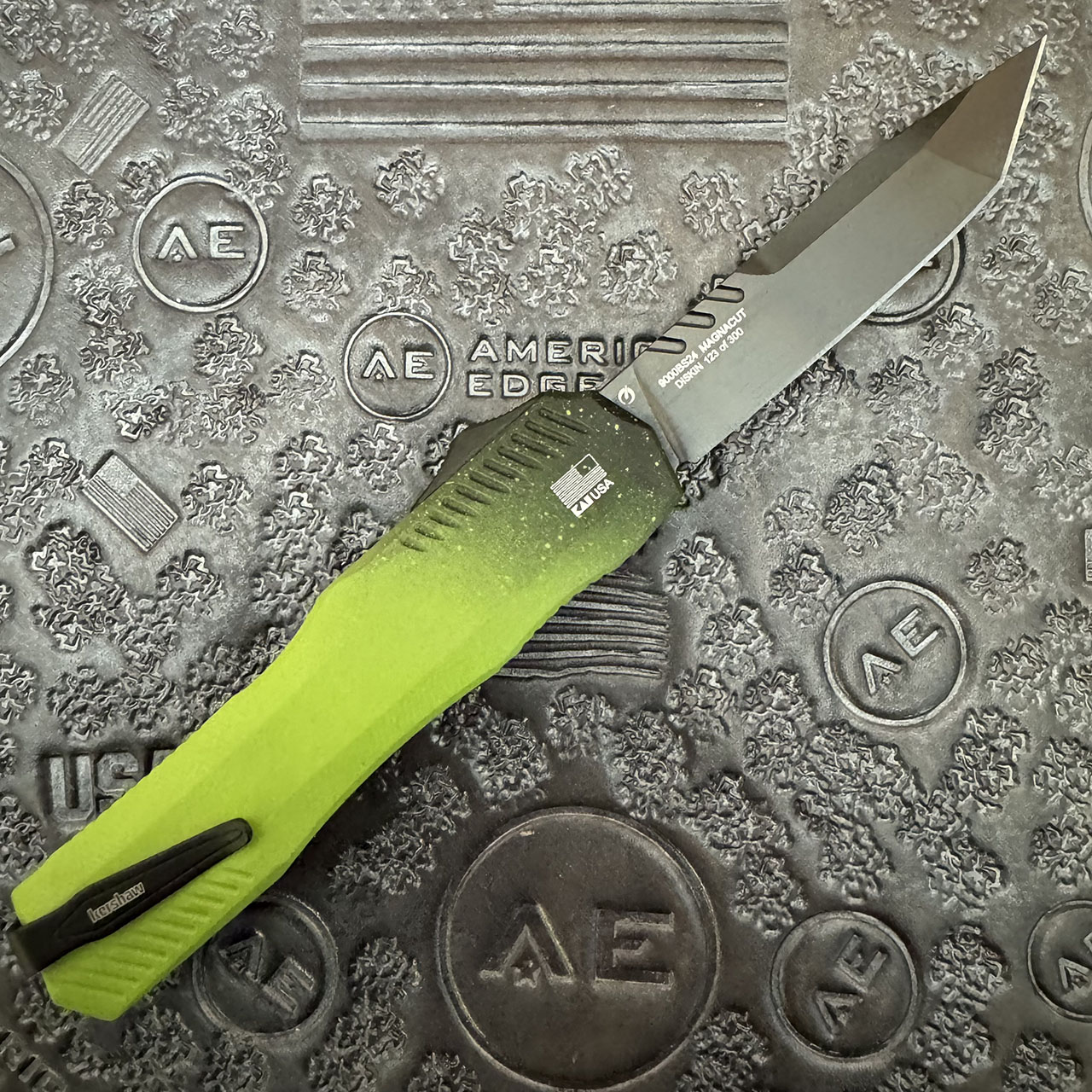 Kershaw Livewire Automatic Zombie Cerakote Aluminum Handle Black