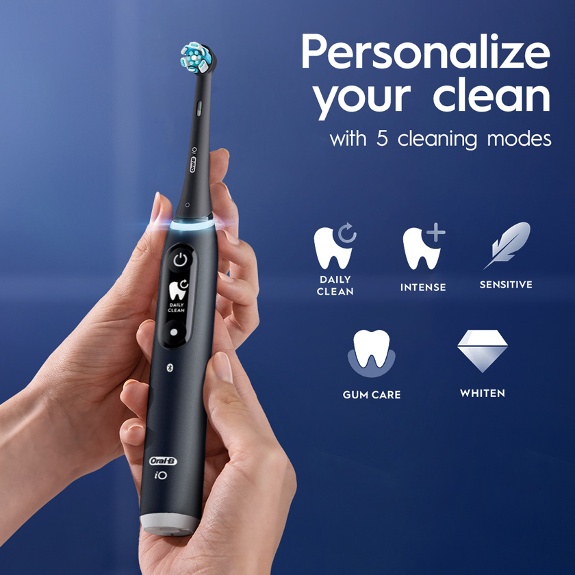 Oral-B iO Series 6 Electric Toothbrush, Grey Opal | Oral-B
