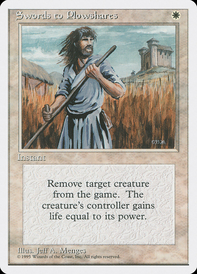 Foil】《剣を鍬に/Swords to Plowshares》(FNM)② 剣を鍬に