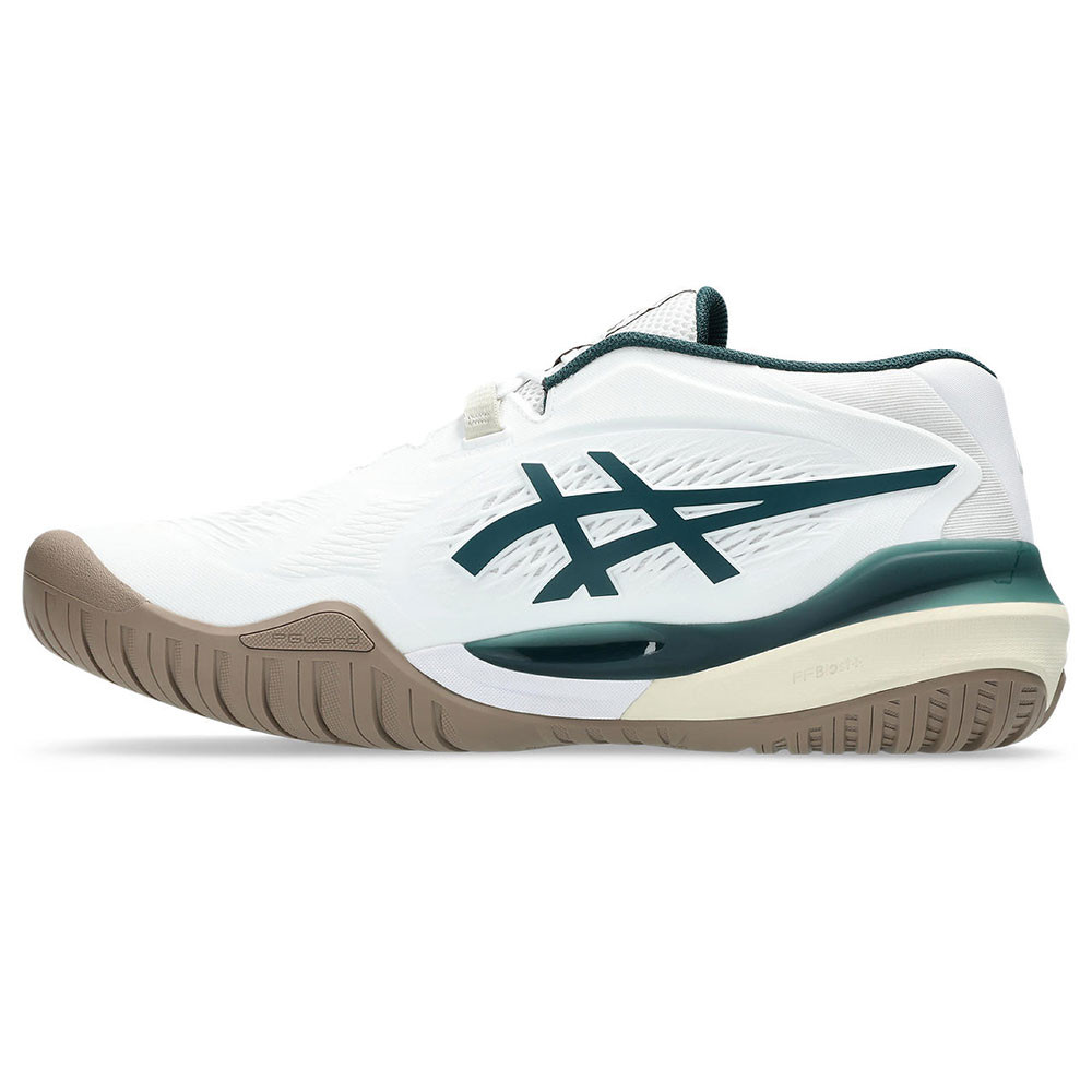 ASICS Gel-Resolution X Men's White/Saxon Green Court Shoe | Fast