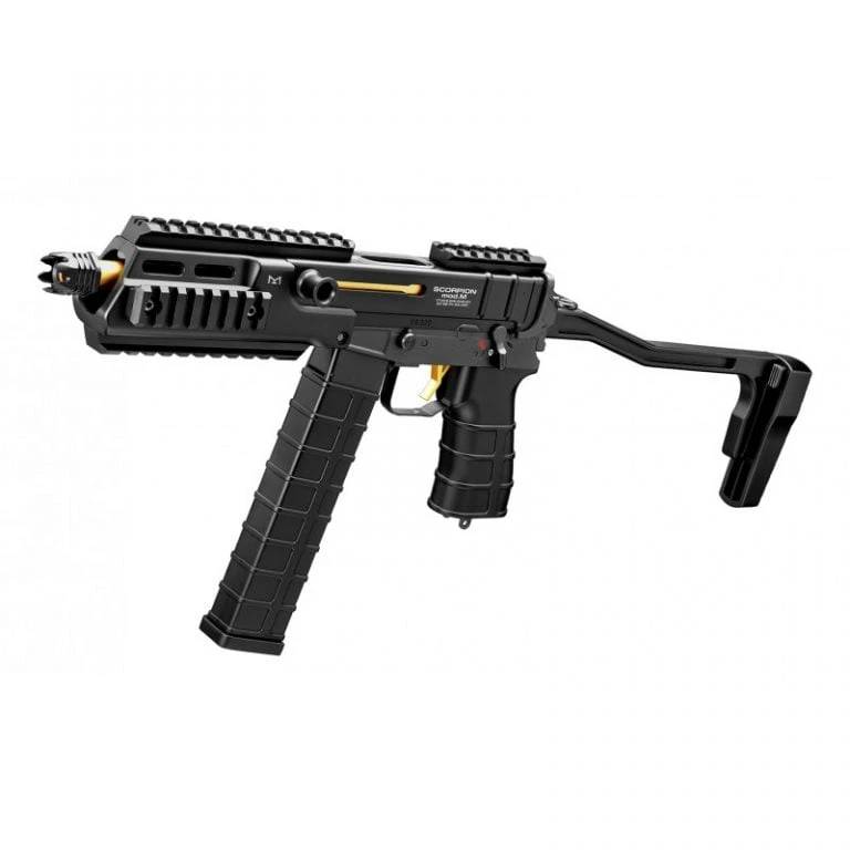 Tokyo Marui Scorpion Mod M Airsoft AEG Black and Gold
