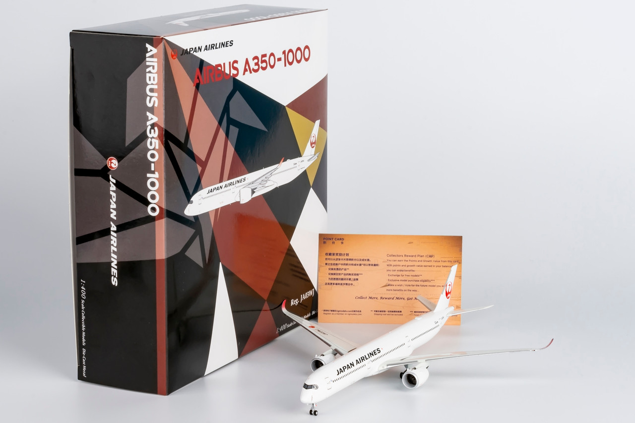 NG Model JAL A350-1000 JA02WJ 日本航空 1:400 ScaleModelStore.com
