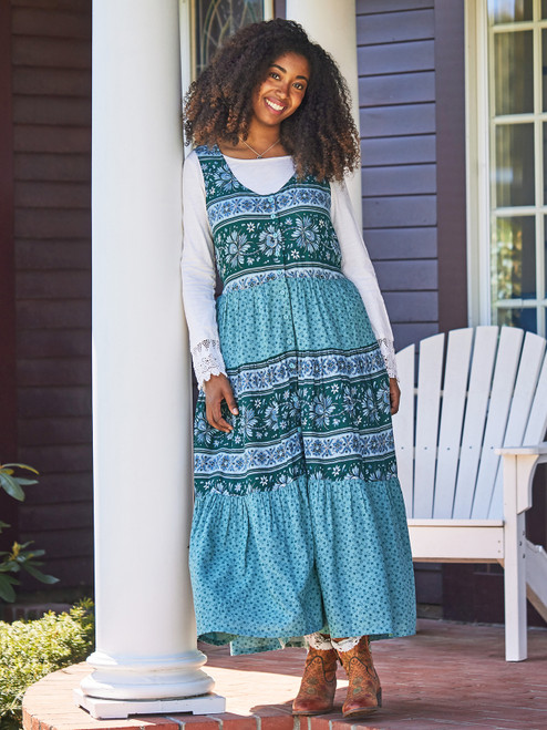 Ditsytulip Artist Pinafore | Shop Beautiful Designs by April Cornell