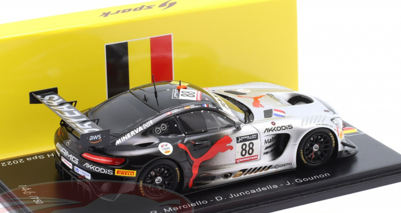 1/43 Spark 2022 Mercedes-Benz AMG GT3 #88 Winner 24h Spa AMG Team